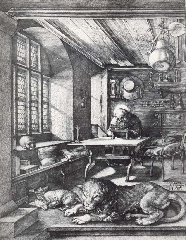 Albrecht Durer St.Jerome in his study oil painting picture